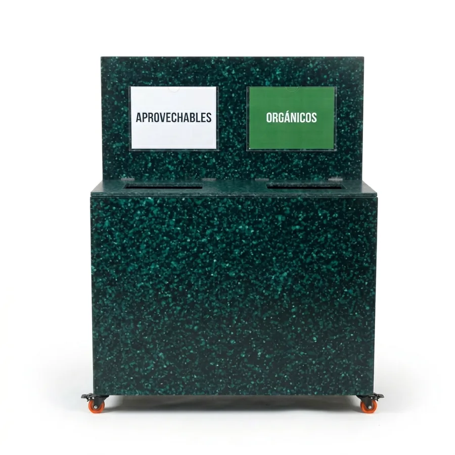 ECHO Modular SZ DUO — Ecopunto compacto alto 2 compartimentos