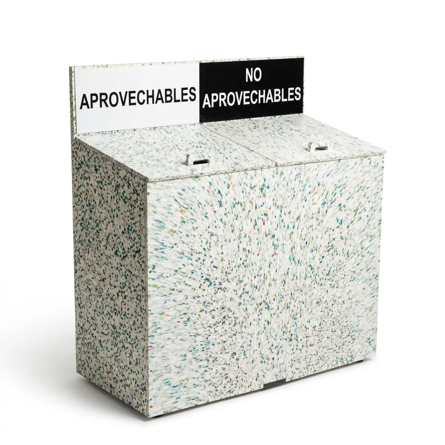 ECHO Modular X — Vista 45 grados — Blanco